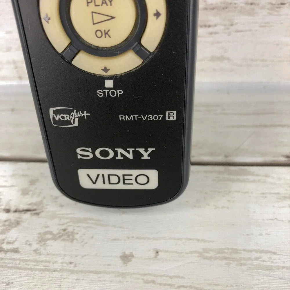 Sony RMT-V307 VCR Plus+ Remote Control Genuine OEM Black Replacement